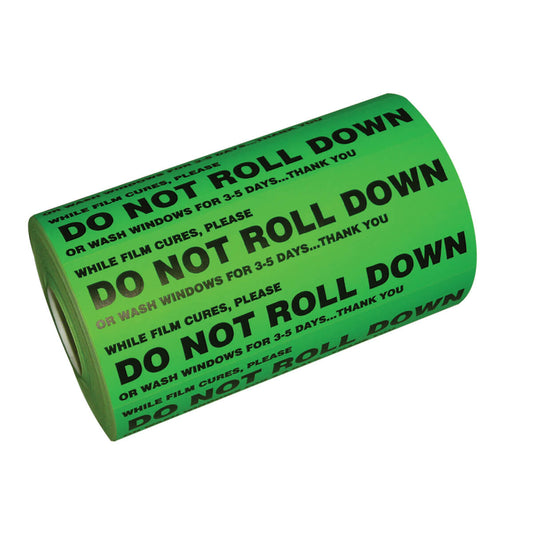 DO NOT ROLL DOWN STICKERS